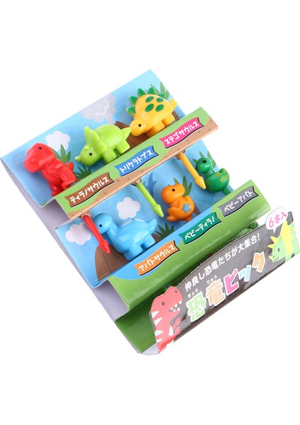 Menekşe Tarzı Sevimli Mini Hayvan Karikatür Çocuk Atıştırmalık Kek Tatlı Meyve Çatal Dinozor Mini Hayvan Karikatür Gıda Çubukları (Yurt Dışından) indirimleri