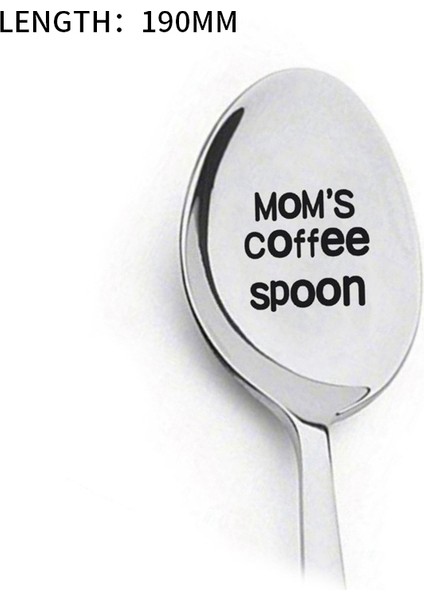 Kaşık-05 Tarzı Gravürlü Çatal - Eşinize, Kocanıza ve Ailenize En Iyi Hediye Paslanmaz Çelik I Seni Çatalla Seviyorum Mutfak Aracı Mektup Baskılı Çatallar Kaşık (Yurt Dışından)