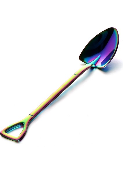 Altın Uç Type4 Stili Sıcak Kürek Şekilli Dondurma Kaşığı ve Çatal Çok Renkli Kaşık Çatal Uzun Sap Kahve Dondurma Aracı Mutfak Aksesuarları (Yurt Dışından) indirimleri