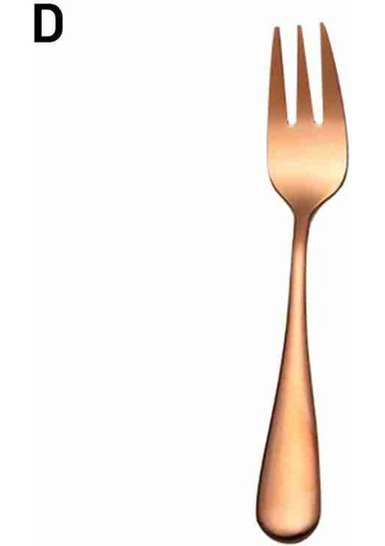 B Tarzı 1 Adet Meyve Çatalları Seti Çelik Küçük Çatal Altın Meyve Çatalı Tatlı Çatalı Pasta Atıştırmalık Siyah Çatal Mini Pasta Çatalları Parti (Yurt Dışından)