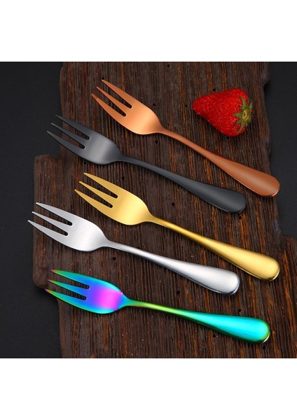 B Tarzı 1 Adet Meyve Çatalları Seti Çelik Küçük Çatal Altın Meyve Çatalı Tatlı Çatalı Pasta Atıştırmalık Siyah Çatal Mini Pasta Çatalları Parti (Yurt Dışından) fiyatları