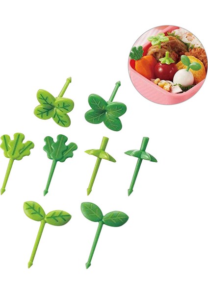 10 Adet-Rastgele Renk Stili Elastik Meyve Çatalı Kürdan Yaprak Süsleme Öğle Kutusu Bento Aksesuarları Küçük Salata Minik Çatal Mini Pasta Seçimleri Çocuklar Için (Yurt Dışından)