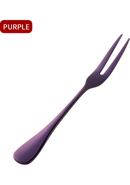 Koyu Mor 8 Adet Tarzı 8 Parça Lüks Altın Kek Çatalları Paslanmaz Çelik Salata Çatalları Renkli Meyve Çatalı Karides Çatalı Partide Aperatif Için Kullanılmaktadır (Yurt Dışından)