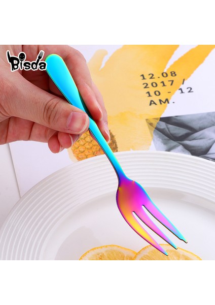 Altın 1 Adet Tarzı 1 Adet Çay Çatalı Seti Paslanmaz Çelik Küçük Çatal Altın Meyve Çatalı Tatlı Çatalı Pasta Atıştırmalık Siyah Salata Çatalı Mini Pasta Çatalı Parti (Yurt Dışından) indirimleri