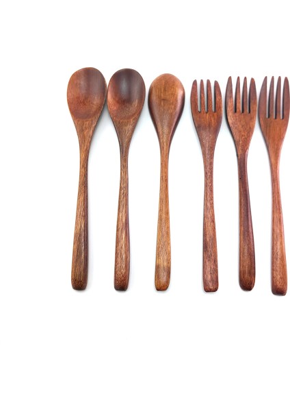 1 Adet Kaşık Tarzı Doğal Ahşap Kaşık ve Çatal Seti Mutfak Yemekleri Salata Meyve Sofra Takımı El Yapımı Çatal Kaşık Seti Kamp Açık Hava Için (Yurt Dışından) modelleri