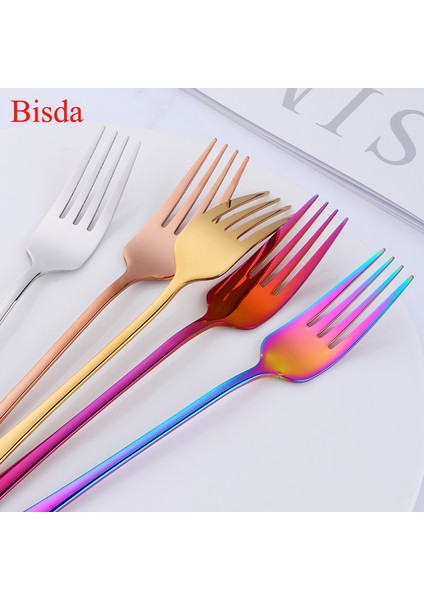 Gül Altın 1 Takım Tarzı Akşam Yemeği Çatalı Paslanmaz Çelik Çatal ve Kaşık Seti Altın Sofra Takımı Mutfak Aracı Renkli Kaşık Güvenli Yetişkin Yemek Takımı (Yurt Dışından) indirimleri