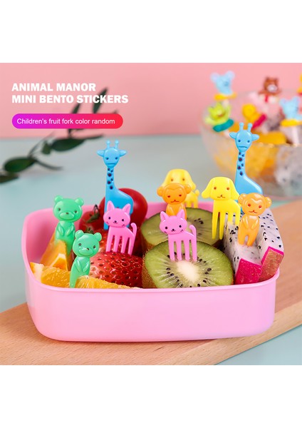 6 Adet Tarzı Çocuklar Için Hayvan ve Meyve Desenli Diş Kürdanları - Mini Bento Süsleri (Yurt Dışından)