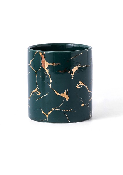 Pembe Tarzı Altın Sofrada Damgalı Seramik Çatal Bıçak Takımı Saklama Kabı Paslanmaz Çelik Kaşık ve Çatal Seti Ayna Kahve Çatalı Yemek Takımı (Yurt Dışından)