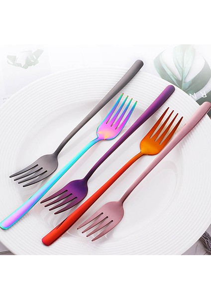 Çay Kahve Tarzı 1 Adet Yemek Takımı Batı Tarzı Paslanmaz Çelik Restoran Parti Malzemeleri Yemek Çatalı Çok (Yurt Dışından) fırsatları