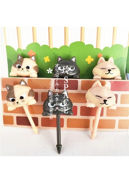 Tilki Tarzı Sevimli Koala Meyve Tatlı Çatal Seti Mini Karikatür Çocuk Atıştırmalık Pasta Tatlı Seçici Çocuk Diş Kürdanı Bento Öğle Yemeği Parti Dekorasyonu (Yurt Dışından) modelleri