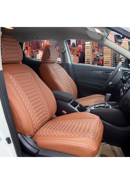 volvo 960 Uyumlu Deri Oto Koltuk Kılıfı Ön Arka Takım Giydirme Tip Tarçın Exclusıve Model Sc