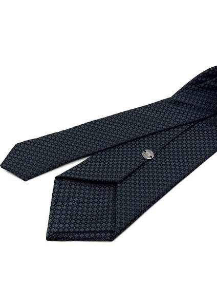 Siyah - Füme Küçük Desen Mendilli Klasik Kravat KK12624 modelleri
