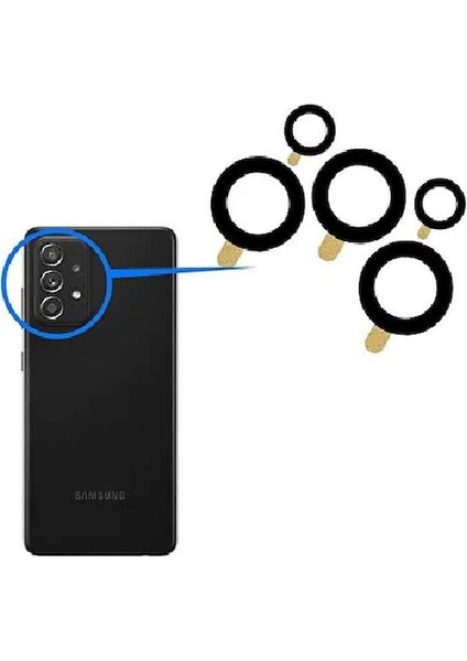 Samsung Galaxy A52S 5g A528B Ile Uyumlu Kamera Camı
