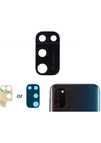 Samsung Galaxy M30S M307F Ile Uyumlu Kamera Camı
