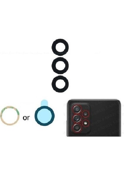 Samsung Galaxy A73 5g A736 Ile Uyumlu Kamera Camı
