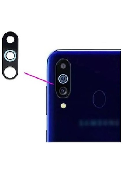 Samsung Galaxy M40 M405F Ile Uyumlu Kamera Camı