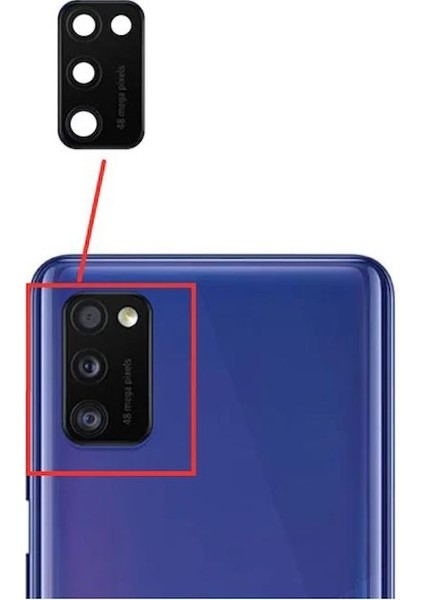 Samsung Galaxy A41 A415F Ile Uyumlu Kamera Camı