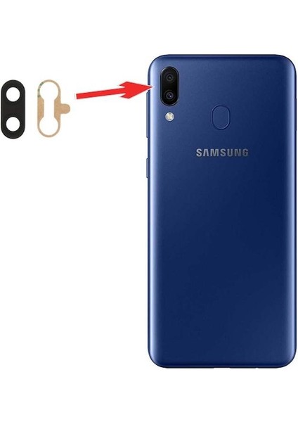 Samsung Galaxy M20 M205F Ile Uyumlu Kamera Camı