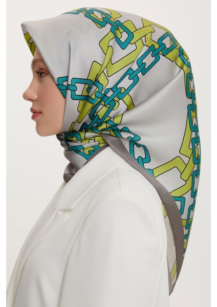 Nostalji Serisi Twill Ipek Eşarp 8736D-05