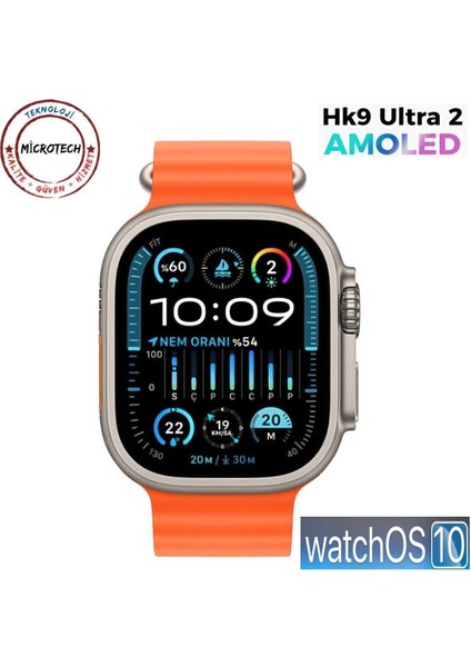 Tekno Trust 6 Ay Hk9 Ultra 2 Max Plus 2024 Yeni Model(Watchos 10 Işletim Sitemi Chatgpt Amoled 4K Ekran) Çok Re