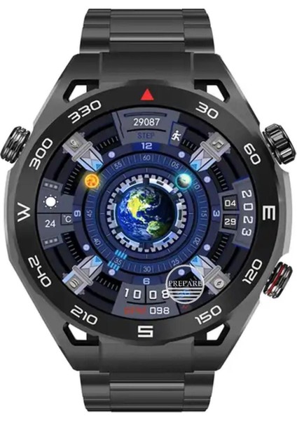 Tekno Trust 300-400 Mah Watch Ultimate Max Akıllı Saat 49"mm IP67 Full Hd Ekran Sesli Arama Nfc 2 Kordonlu 6 Ay