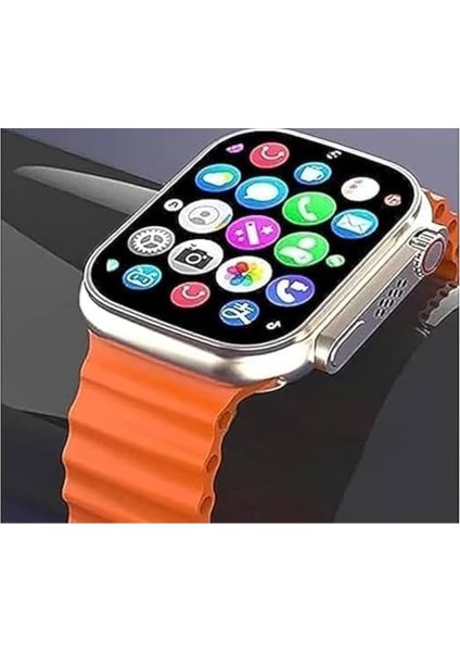 Tekno Trust Gri Yeni Nesil Watch 8 T900 Ultra  Ios/android Uyumlu 49MM Kordon Hediyeli 6 Ay Ithalatçı Garantil