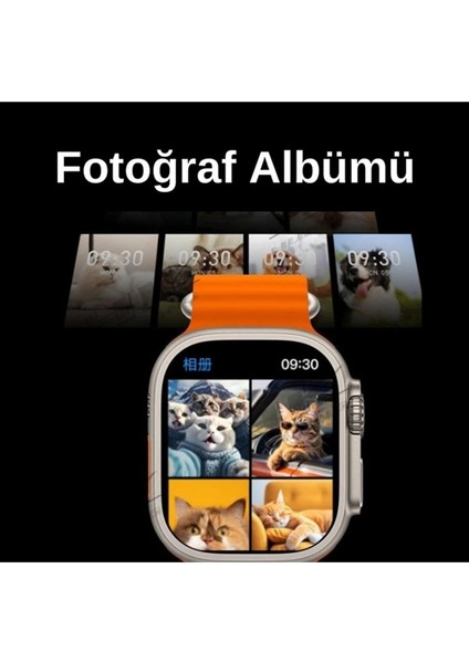 Tekno Trust 300-400 Mah Hk9 Ultra 2 Max 2 GB Dahili Hafıza/chat Gpt/3d Animasyonlu Gen 4 Amoled Watch Ultra 2 A