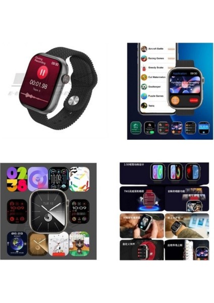 Tekno Trust 300-400 Mah Hk9 Ultra 2 Max 2 GB Dahili Hafıza/chat Gpt/3d Animasyonlu Gen 4 Amoled Watch Ultra 2 A