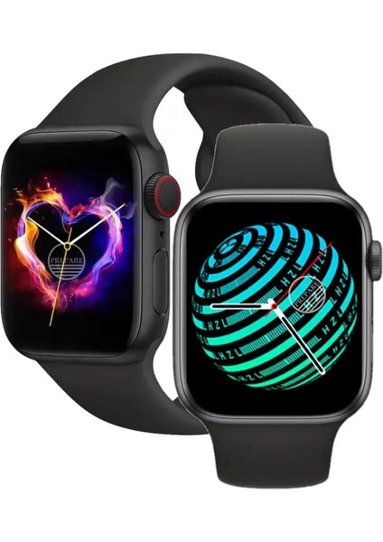 Tekno Trust Siyah Nfc Pro Watch 7 Serisi Uyumlu Akıllı Saat Android & Ios Uyumlu Ithalatçı Garantili Siyah 6 Ay