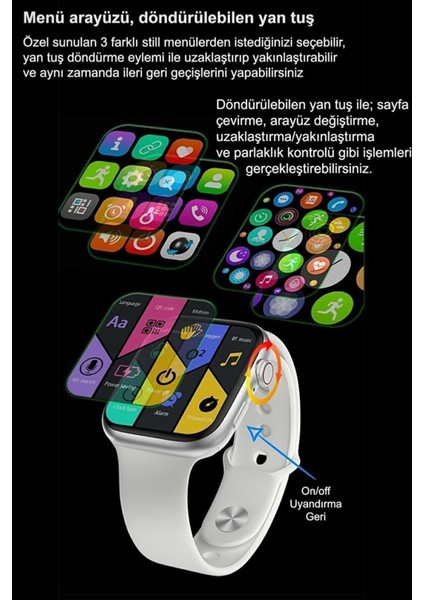 Tekno Trust Siyah Nfc Pro Watch 7 Serisi Uyumlu Akıllı Saat Android & Ios Uyumlu Ithalatçı Garantili Siyah 6 Ay