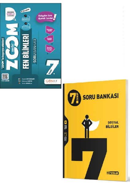 7. Sınıf Zoom Fen Bilimleri - Hız Yayınları 7. Sınıf Sosyal Bilgiler Soru Bankası