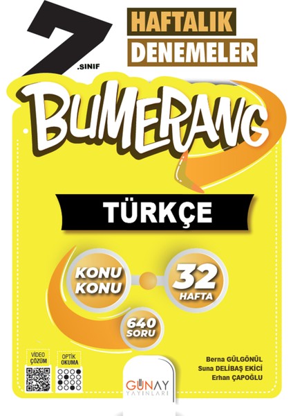 7. Sınıf Bumerang 32 Hafta Deneme Türkçe - Hız Yayınları 7. Sınıf Fen Bilimleri Soru Bankası