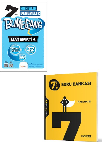7. Sınıf Bumerang 32 Hafta Deneme Matematik - Hız Yayınları 7. Sınıf Matematik Soru Bankası