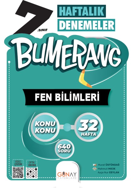 7. Sınıf Bumerang 32 Hafta Deneme Fen Bilimleri - Hız Yayınları 7. Sınıf Sosyal Bilgiler Soru Bankası
