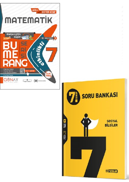 7. Sınıf Bumerang Matematik - Hız Yayınları 7. Sınıf Sosyal Bilgiler Soru Bankası