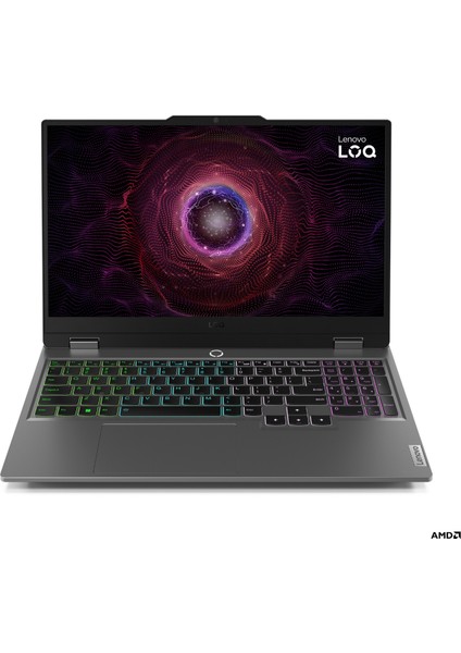 LOQ AMD Ryzen 7 8845HS 16GB 512GB SSD RTX4050 Freedos 15.6" FHD Taşınabilir Bilgisayar 83DX0093TR