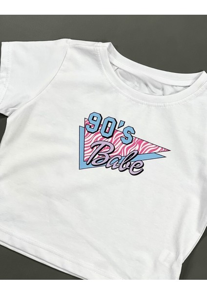 90S Babe Kadın Crop Tşört