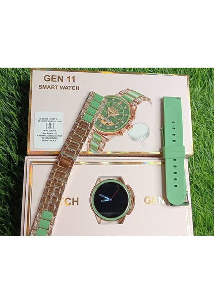 Gen 11 1,5 Tft Ekran 42MM Metal ve Silikon Çift Kordon Fossil Model Watch Diamond Series Akıllı Saat