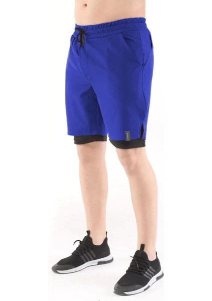 Ghassy Co Erkek Running Hızlı Kuruma Micropolyester Arka Fermuar Cepli ve Havlu Halkalı Antrenman Futbol Fitness Kısa Taytlı Şort fırsatları