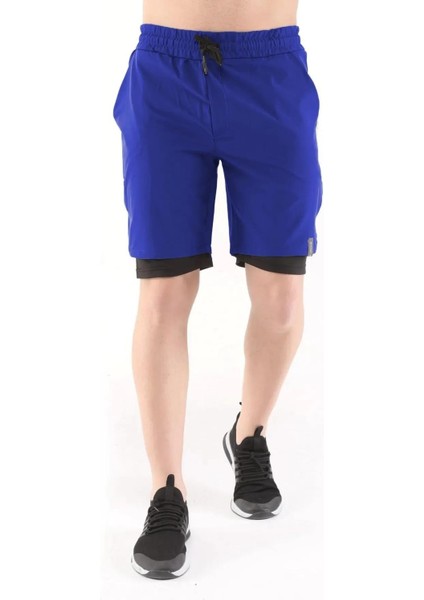 Ghassy Co Erkek Running Hızlı Kuruma Micropolyester Arka Fermuar Cepli ve Havlu Halkalı Antrenman Futbol Fitness Kısa Taytlı Şort indirimleri
