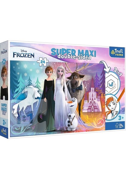 24 Parça Yapboz Süper Maxi Frozen 2 Puzzle