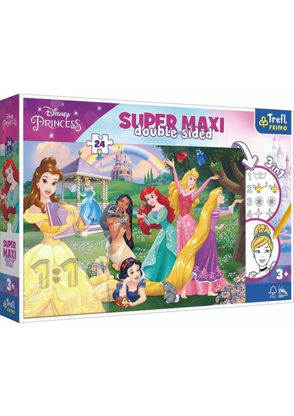 Yapboz 24 Parca Super Maxi Princess 3˜n1 -41008 Puzzle