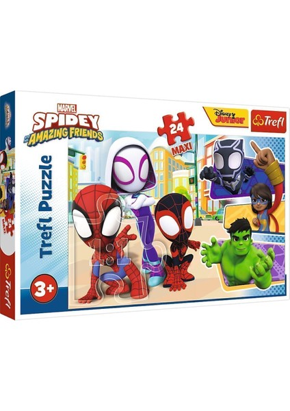 24 Parça Maxi Yapboz Spidey And His Friends Puzzle