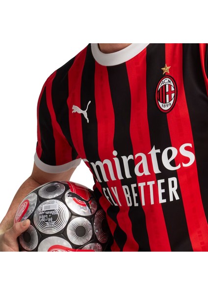 Ac Milan 2024/25 Iç Saha Erkek Kırmızı Futbol Forması 77497901