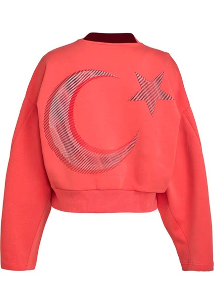Türkiye Kadın Pembe Günlük Stil Sweatshirt JG5701 fiyatları