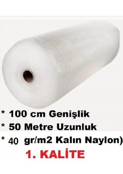 ( 40 Gram ) 2 Adet 100 cm X 50 Metre Balonlu Ambalaj Naylonu Pat Pat Baloncuklu Havalı Pıt Pıt (Koli Bandı Hediye)