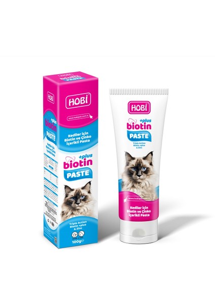 Biotin Paste Kediler Için Biotin ve Çinko Pastası 100GR