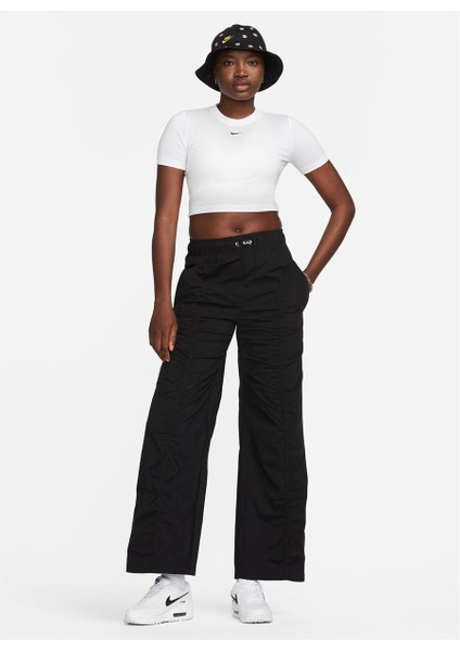 Beyaz Kadın Bisiklet Yaka T-Shirt FB2873-100-W Nsw Essntl Slm Crp Beden: L fiyatları