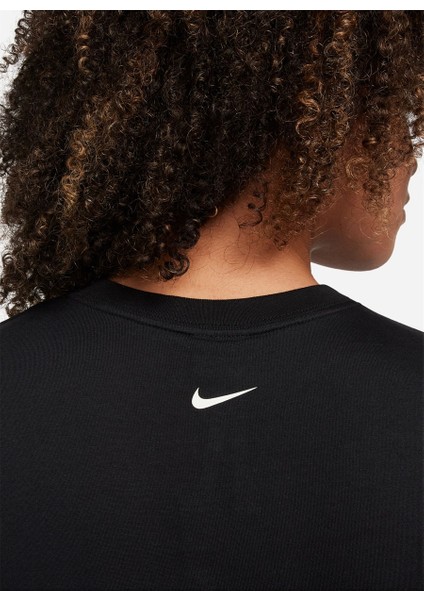 Siyah Kadın Bisiklet Yaka T-Shirt FZ4635-010-W Nsw Crop Tee Gls Beden: M fırsatları