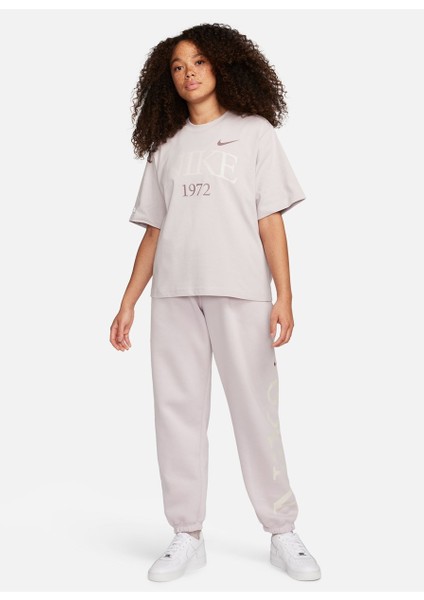 Açık Gri Kadın Bisiklet Yaka T-Shirt FQ6600-019-W Nsw Tee Classıcs Boxy Beden: Xs fiyatları